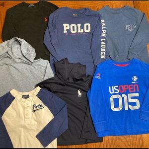 Lot of 7 - Boys 4T Polo Ralph Lauren Long Sleeve